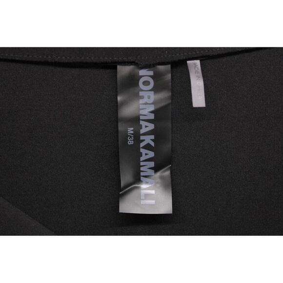 Norma Kamali Bonded Oversized Side Snap Midcalf Black Jacket Sz M - Picture 5 of 9